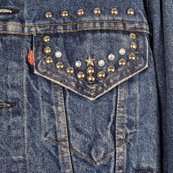 Vintage 80's Levi's Trucker Jacket III - Size 40 - Picture 8 of 16